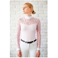 Dámské závodní tričko Cristall Fleur de lys růžové